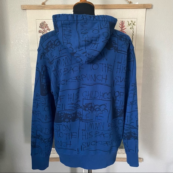 SPRZNY & Jean Michel Basquait Overprint Hoodie - Picture 5 of 7